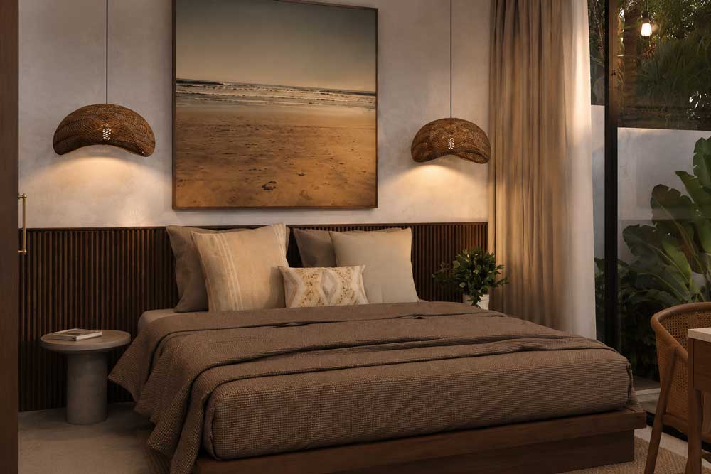 Спальня виллы Oasis Spa Pandawa