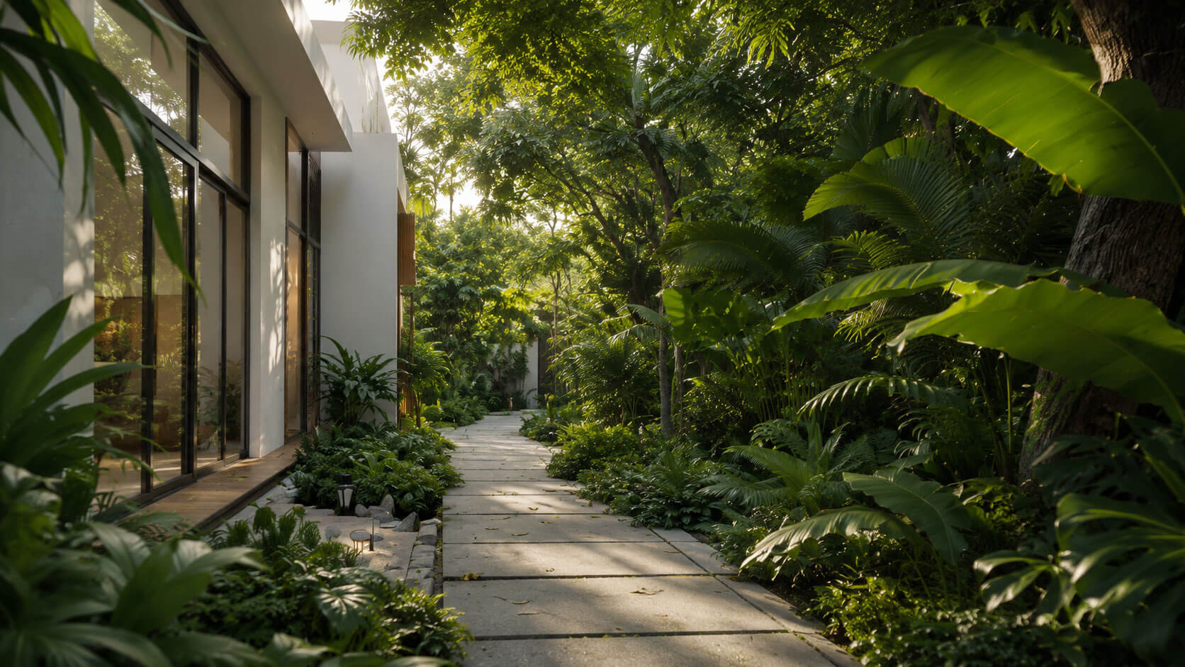 Тропический путь к вилле Oasis Spa Pandawa